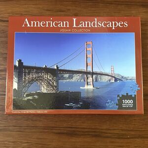 1000 PIECE JIGSAW PUZZLE- GOLDEN GATE BRIDGE AMERICAN LANDSCAPES COLLECTION